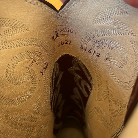 Women’s leather Justin Boots - Picture 6 of 7